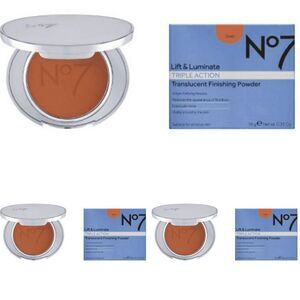 NWT in Box Pack of 3 No 7 Lift & Luminate Triple Action Translucent Powder Deep